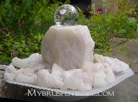 Rose Quartz Table Top Water Fountain